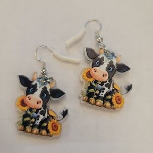Cute Cow Earrings